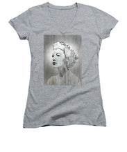 Silver Screen Eva Gardner - Women's V-Neck (Athletic Fit)