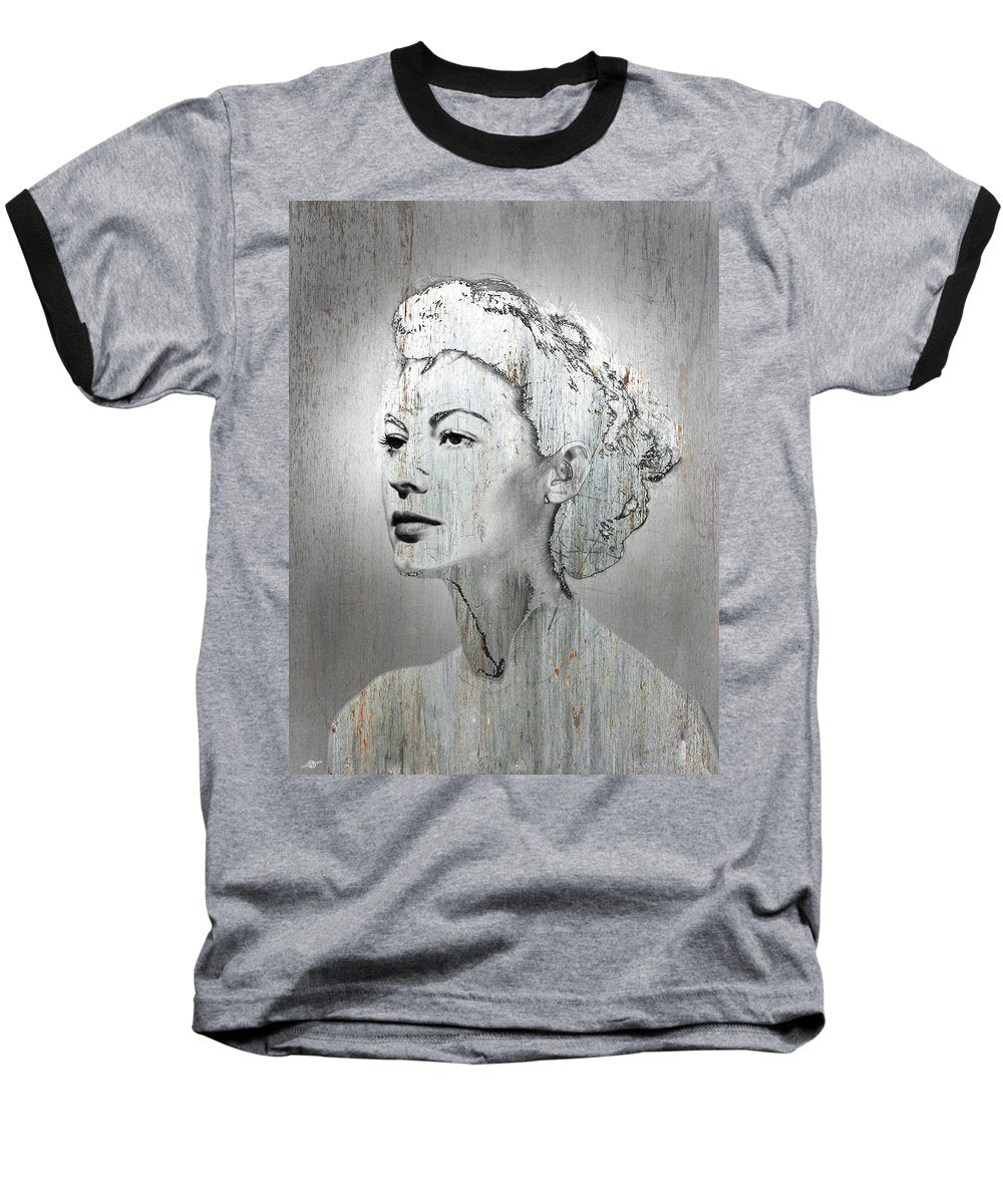 Silver Screen Eva Gardner - Baseball T-Shirt
