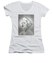 Silver Screen Eva Gardner - Women's V-Neck (Athletic Fit)