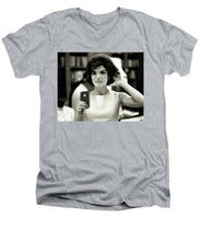 Jacky Kennedy Takes A Selfie Small Version - Men's V-Neck T-Shirt