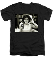 Jacky Kennedy Takes A Selfie Small Version - Men's V-Neck T-Shirt