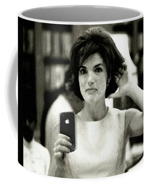 Jacky Kennedy Takes A Selfie Small Version - Mug