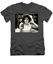 Jacky Kennedy Takes A Selfie Small Version - Men's V-Neck T-Shirt