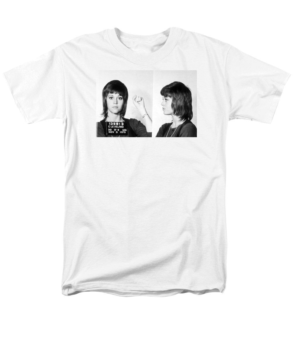 Jane Fonda Mug Shot Horizontal - Men's T-Shirt  (Regular Fit)