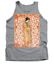 Japanese Woman Rise Dressing - Tank Top Tank Top Pixels Heather Small 