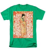 Japanese Woman Rise Dressing - Men's T-Shirt  (Regular Fit) Men's T-Shirt (Regular Fit) Pixels Kelly Green Small 