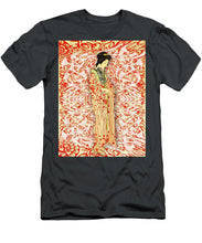 Japanese Woman Rise Dressing - Men's T-Shirt (Athletic Fit) Men's T-Shirt (Athletic Fit) Pixels Charcoal Small 