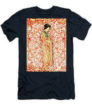 Japanese Woman Rise Dressing - Men's T-Shirt (Athletic Fit) Men's T-Shirt (Athletic Fit) Pixels Navy Small 