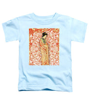 Japanese Woman Rise Dressing - Toddler T-Shirt Toddler T-Shirt Pixels Light Blue Small 