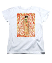 Japanese Woman Rise Dressing - Women's T-Shirt (Standard Fit) Women's T-Shirt (Standard Fit) Pixels White Small 