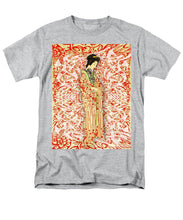 Japanese Woman Rise Dressing - Men's T-Shirt  (Regular Fit) Men's T-Shirt (Regular Fit) Pixels Heather Small 