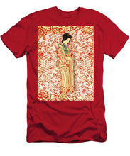 Japanese Woman Rise Dressing - Men's T-Shirt (Athletic Fit) Men's T-Shirt (Athletic Fit) Pixels Red Small 
