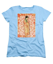 Japanese Woman Rise Dressing - Women's T-Shirt (Standard Fit) Women's T-Shirt (Standard Fit) Pixels Light Blue Small 