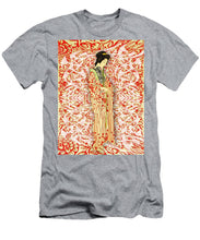 Japanese Woman Rise Dressing - Men's T-Shirt (Athletic Fit) Men's T-Shirt (Athletic Fit) Pixels Heather Small 