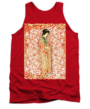 Japanese Woman Rise Dressing - Tank Top Tank Top Pixels Red Small 