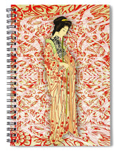 Japanese Woman Rise Dressing - Spiral Notebook Spiral Notebook Pixels 6" x 8"  