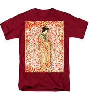 Japanese Woman Rise Dressing - Men's T-Shirt  (Regular Fit) Men's T-Shirt (Regular Fit) Pixels Cardinal Small 