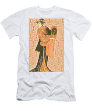 Japanese Woman Rise Rubino                                      - Men's T-Shirt (Athletic Fit) Men's T-Shirt (Athletic Fit) Pixels White Small 