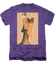 Japanese Woman Rise Rubino                                      - Men's Premium T-Shirt Men's Premium T-Shirt Pixels Deep Purple Heather Small 