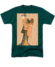 Japanese Woman Rise Rubino                                      - Men's T-Shirt  (Regular Fit) Men's T-Shirt (Regular Fit) Pixels Hunter Green Small 
