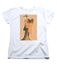 Japanese Woman Rise Rubino                                      - Women's T-Shirt (Standard Fit) Women's T-Shirt (Standard Fit) Pixels White Small 