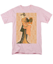 Japanese Woman Rise Rubino                                      - Men's T-Shirt  (Regular Fit) Men's T-Shirt (Regular Fit) Pixels Pink Small 