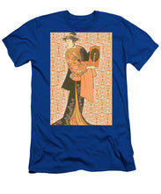 Japanese Woman Rise Rubino                                      - Men's T-Shirt (Athletic Fit) Men's T-Shirt (Athletic Fit) Pixels Royal Small 