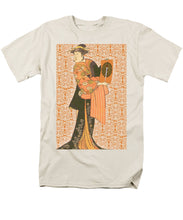 Japanese Woman Rise Rubino                                      - Men's T-Shirt  (Regular Fit) Men's T-Shirt (Regular Fit) Pixels Cream Small 
