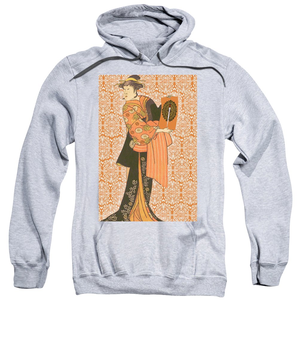 Japanese Woman Rise Rubino                                      - Sweatshirt Sweatshirt Pixels Heather Small 