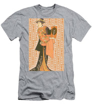 Japanese Woman Rise Rubino                                      - Men's T-Shirt (Athletic Fit) Men's T-Shirt (Athletic Fit) Pixels Heather Small 