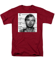 Jeffrey Dahmer Mug Shot 1991 Black And White Square  - Men's T-Shirt  (Regular Fit)