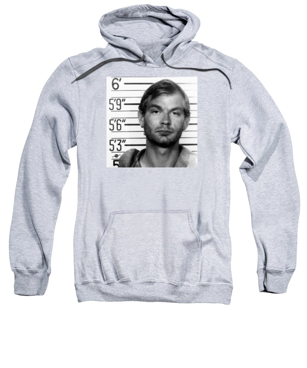 Jeffrey Dahmer Mug Shot 1991 Black And White Square  - Sweatshirt