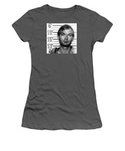 Jeffrey Dahmer Mug Shot 1991 Black And White Square  - Women's T-Shirt (Athletic Fit)