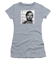 Jeffrey Dahmer Mug Shot 1991 Black And White Square  - Women's T-Shirt (Athletic Fit)