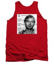 Jeffrey Dahmer Mug Shot 1991 Black And White Square  - Tank Top