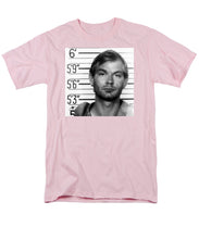 Jeffrey Dahmer Mug Shot 1991 Black And White Square  - Men's T-Shirt  (Regular Fit)