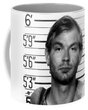 Jeffrey Dahmer Mug Shot 1991 Black And White Square  - Mug