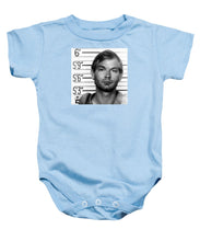 Jeffrey Dahmer Mug Shot 1991 Black And White Square  - Baby Onesie