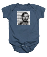 Jeffrey Dahmer Mug Shot 1991 Black And White Square  - Baby Onesie