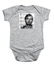 Jeffrey Dahmer Mug Shot 1991 Black And White Square  - Baby Onesie