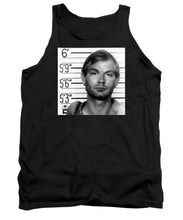 Jeffrey Dahmer Mug Shot 1991 Black And White Square  - Tank Top