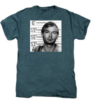 Jeffrey Dahmer Mug Shot 1991 Black And White Square  - Men's Premium T-Shirt