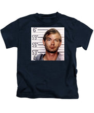 Jeffrey Dahmer Mug Shot 1991 Square  - Kids T-Shirt