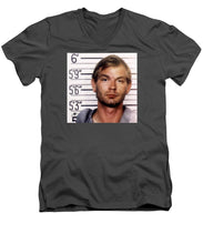 Jeffrey Dahmer Mug Shot 1991 Square  - Men's V-Neck T-Shirt