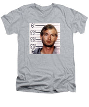 Jeffrey Dahmer Mug Shot 1991 Square  - Men's V-Neck T-Shirt