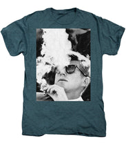 Jfk Cigar And Sunglasses Cool President Photo - Men's Premium T-Shirt