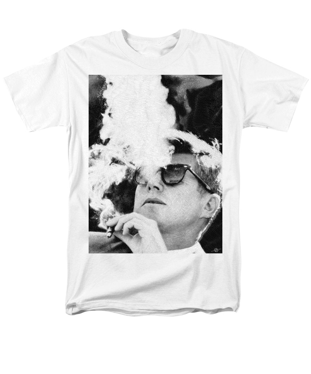 Jfk Cigar And Sunglasses Cool President Photo - Men's T-Shirt  (Regular Fit)