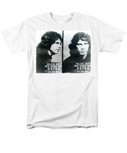 Jim Morrison Mug Shot Horizontal - Men's T-Shirt  (Regular Fit)