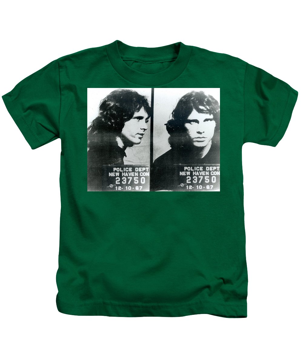 Jim Morrison Mug Shot Horizontal - Kids T-Shirt – Rubino Creative