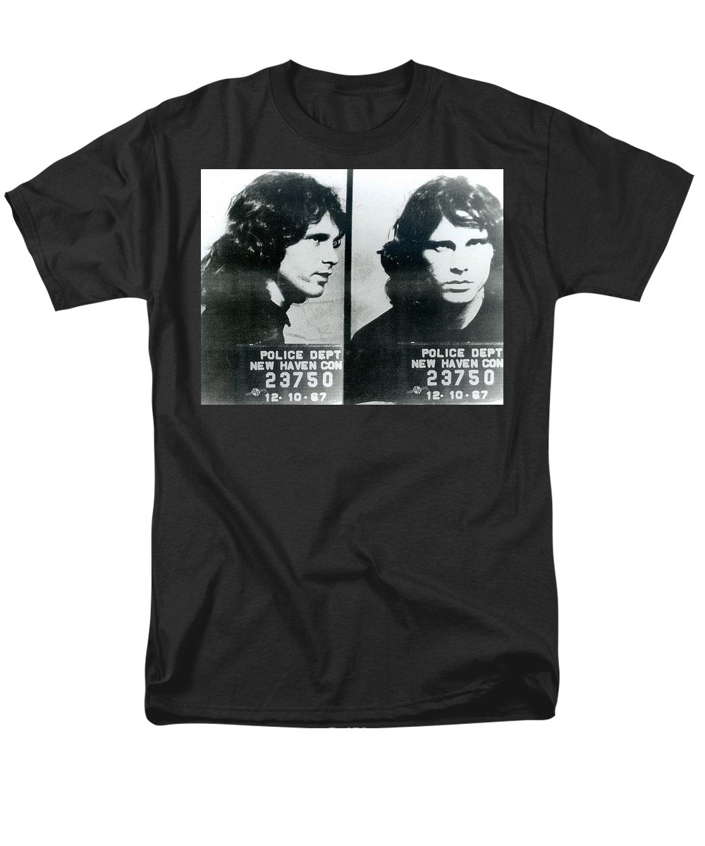 Jim Morrison Mug Shot Horizontal - Men's T-Shirt  (Regular Fit)